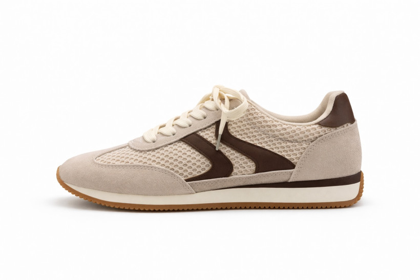 Buty sneakersy beżowe