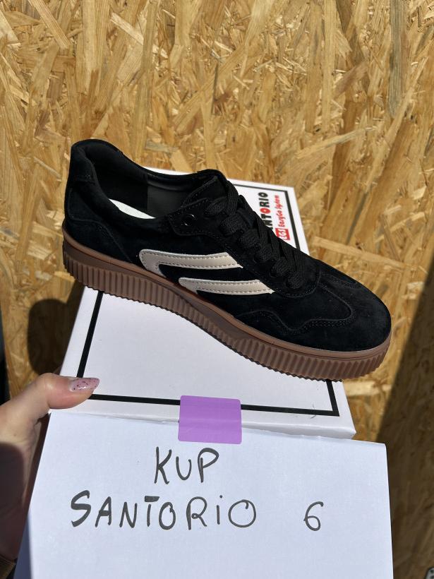 SANTORIO 6 snackers skóra Santorini lsk-629 black