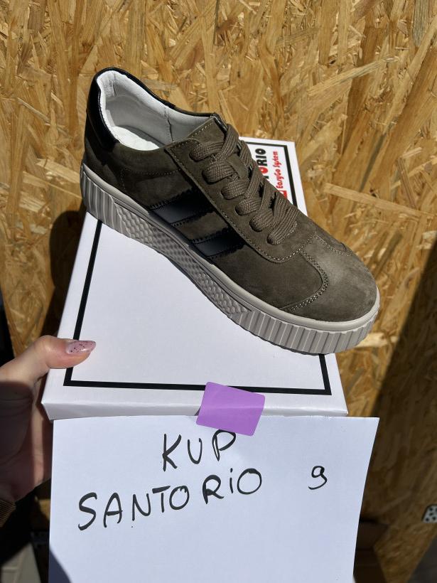 SANTORIO 9 snackers skóra santorio lsk-630 lkhaki