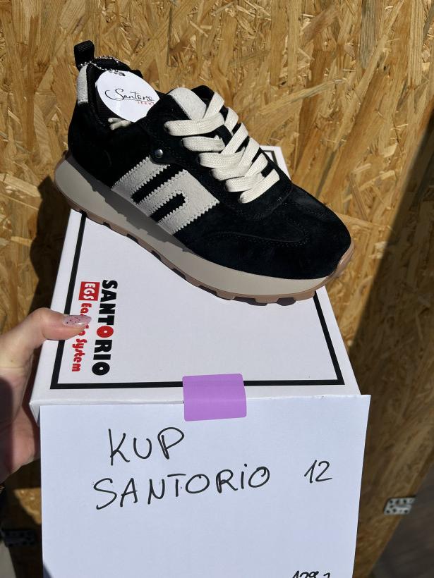 SANTORIO 12 snackers skóra santorio lsk-638 black
