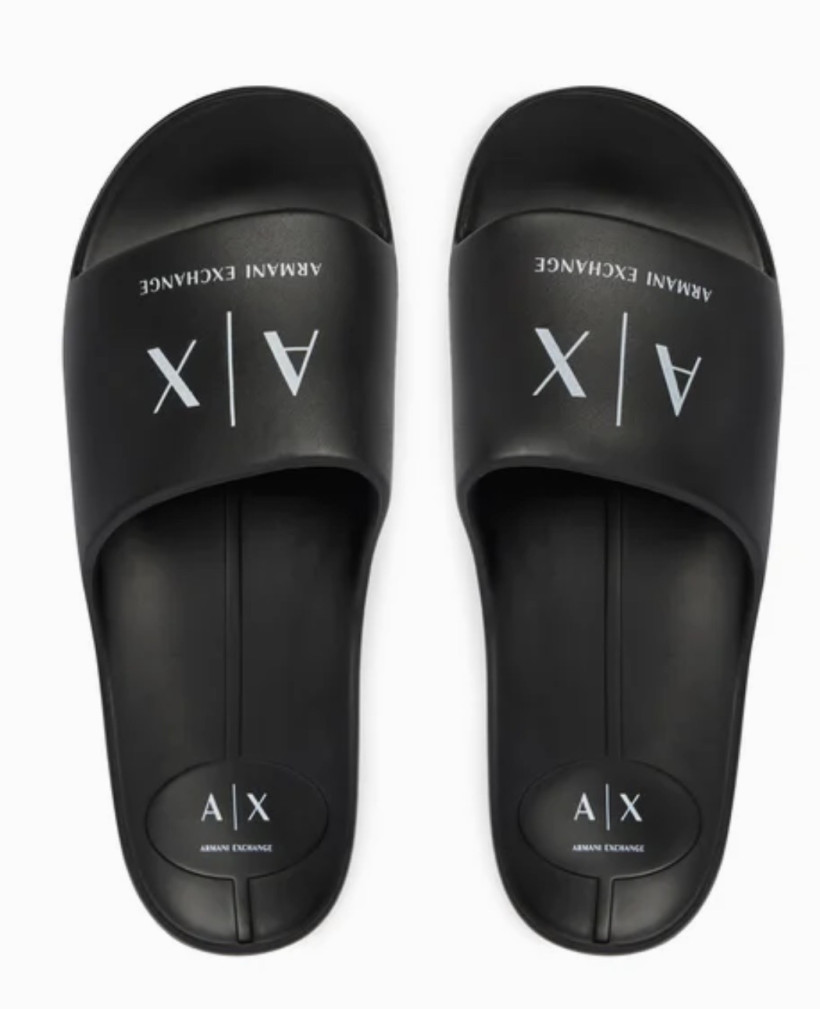 Klapki Armani Exchange czarne