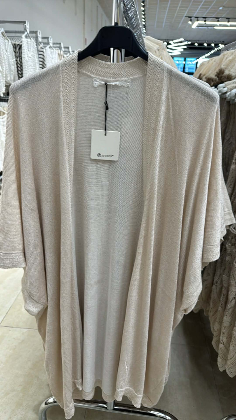 Narzutka jednokolorowa ze złotą nitką - 88079 - złota