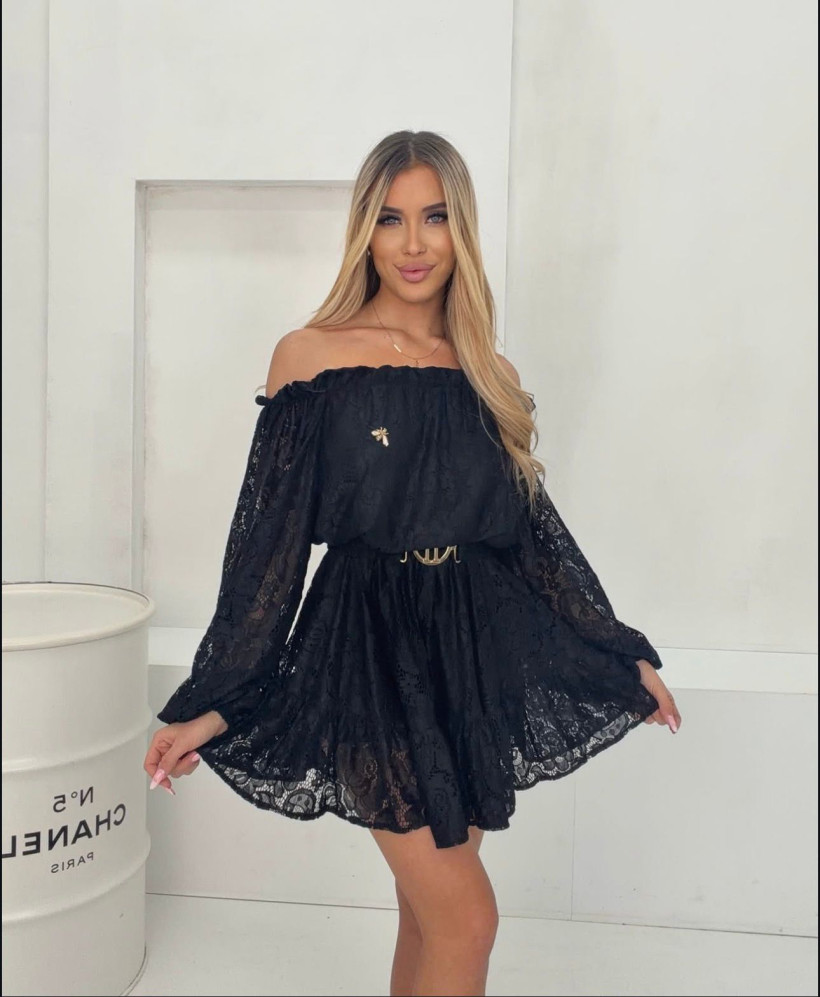 Kombinezon koronkowy czarny  Marbii - 279 zł