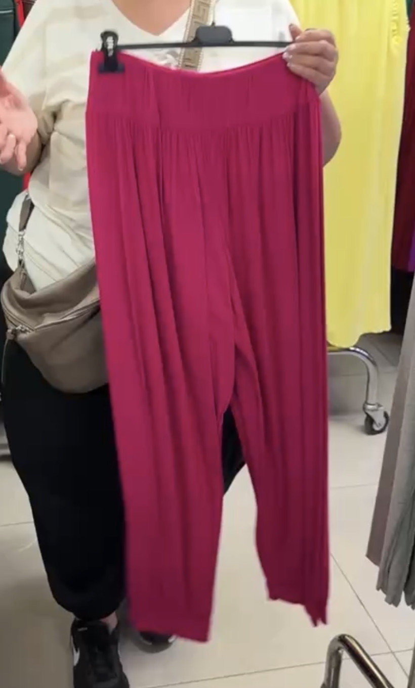 Italia nr.12 - Spodnie jednokolorowe alladyny - 5262 - fuksja 