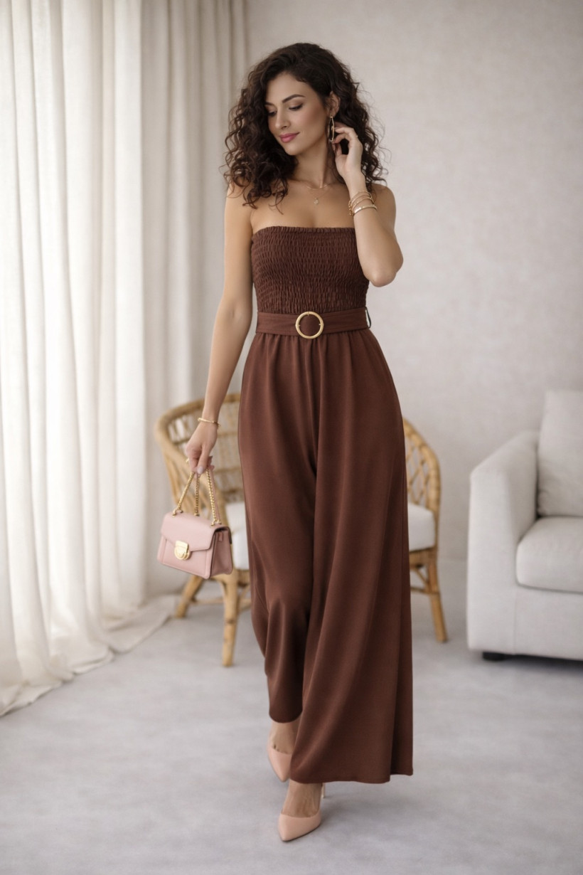 Kombinezon guma brązowy