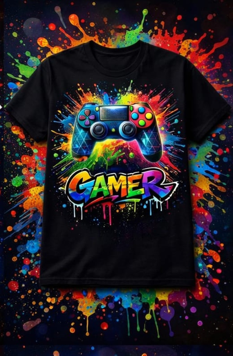 ZA T-shirt CZARNY-  Pad GAMER 