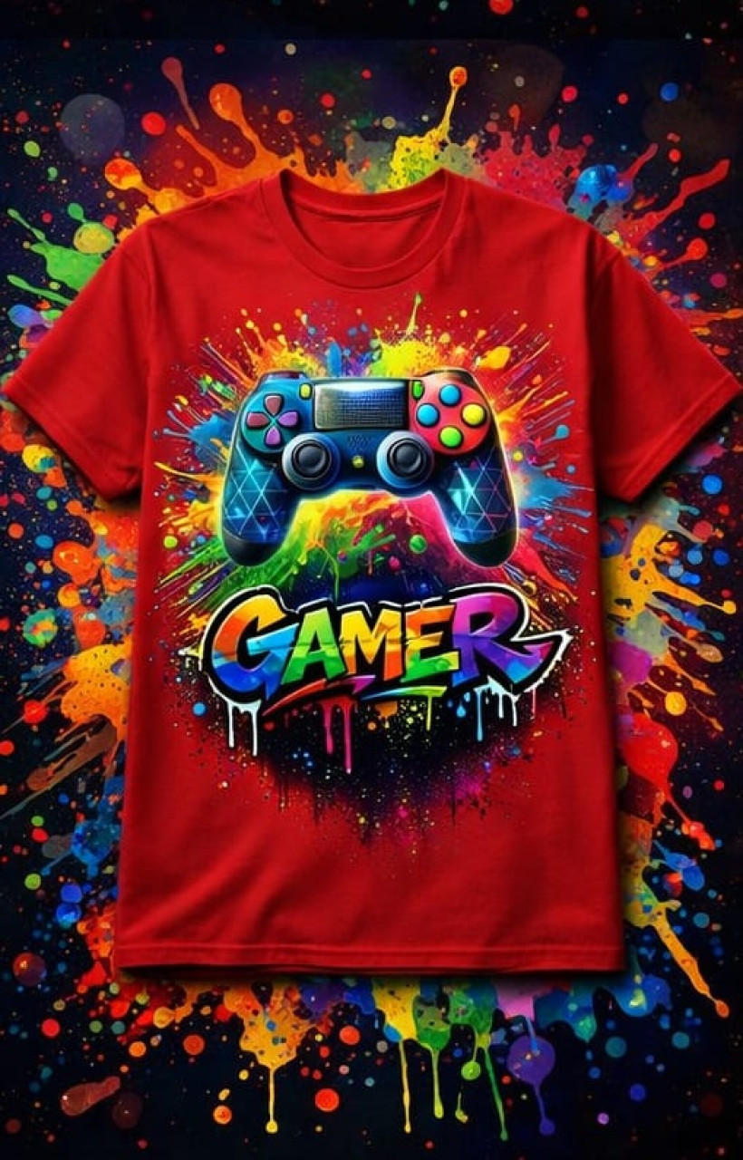 ZA T-shirt CZERWONY-  Pad GAMER 