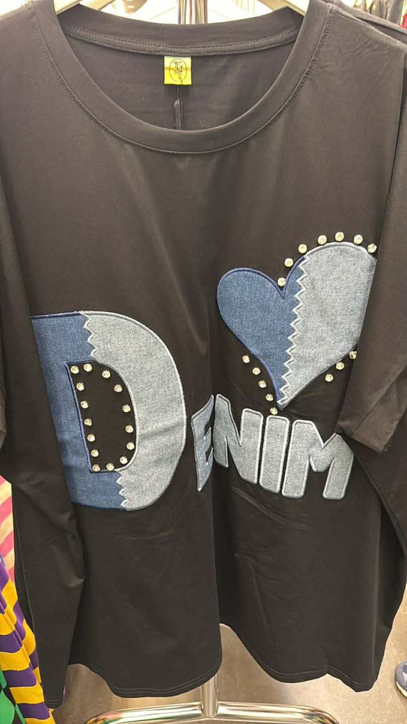 Italia nr 12 - Bluzka  jednokolorowa - Denim - 81028 - czarna