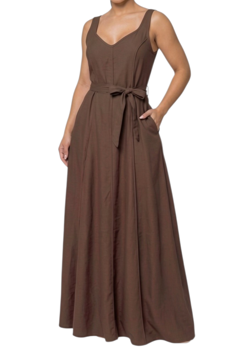 111 vestido com bolsos