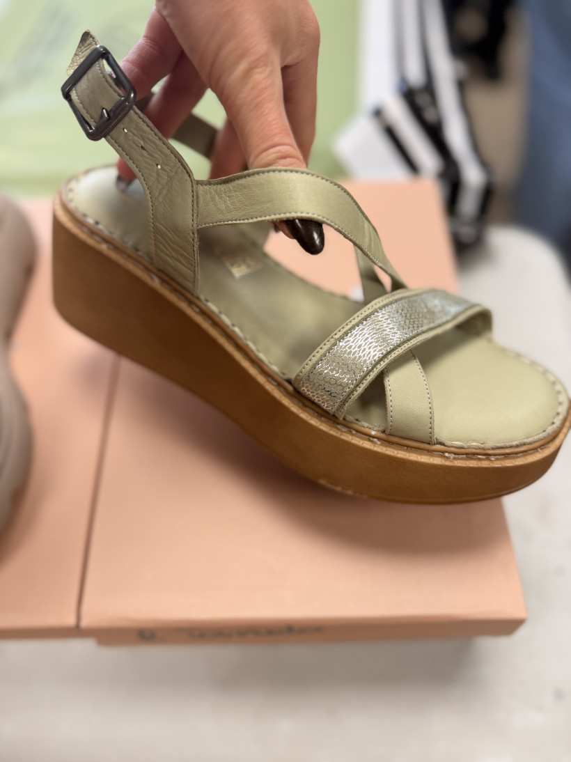 KUP TREND PISTACJA - SANDAŁ SKÓRA NA KLINIE TURCEKI 