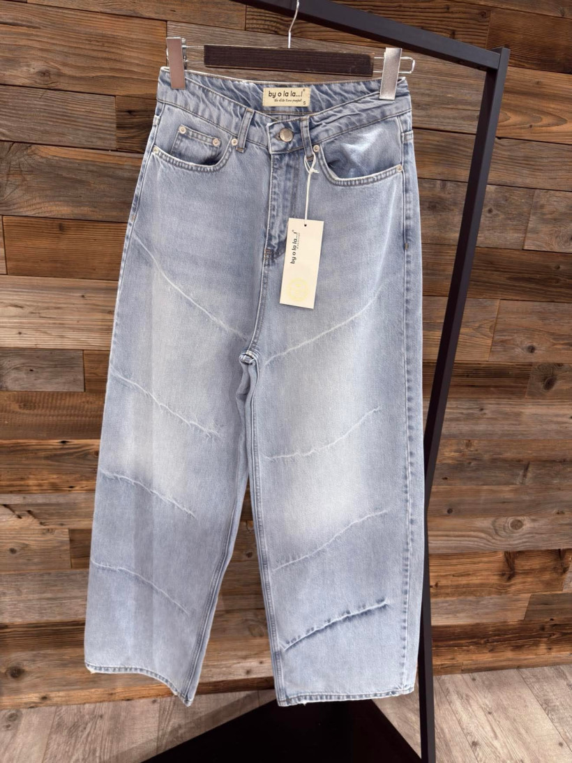 By o la la..! spodnie jeansowe z przetarciami
