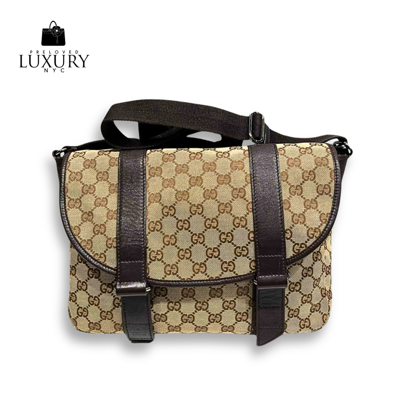 GUCCI GG Canvas Shoulder Bag