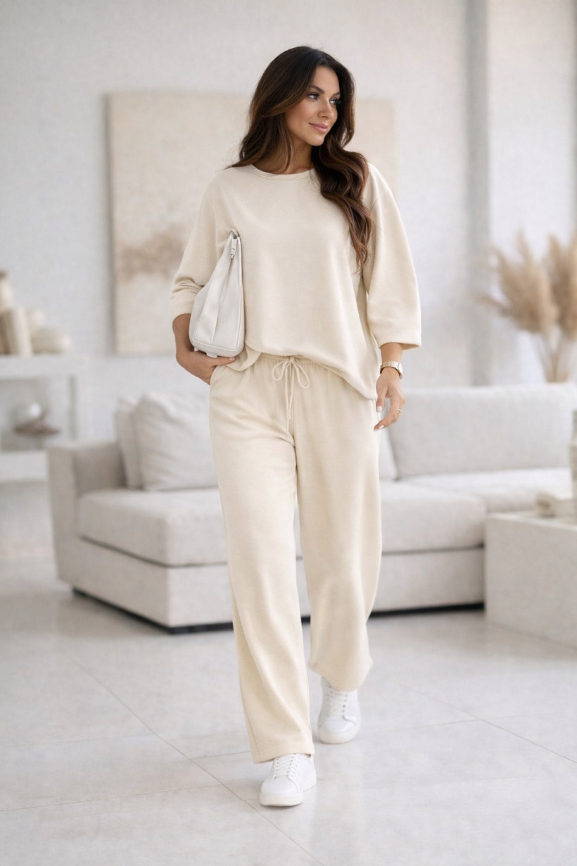 Komplet Batme masełko beżowy 