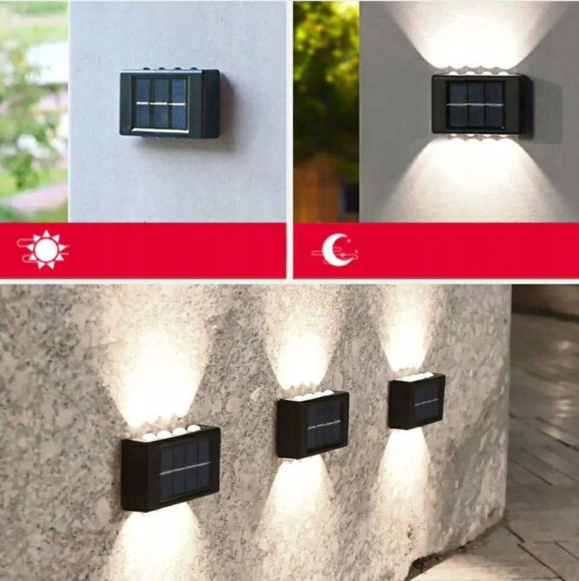 Lampki solarne ścienne 2 szt. 