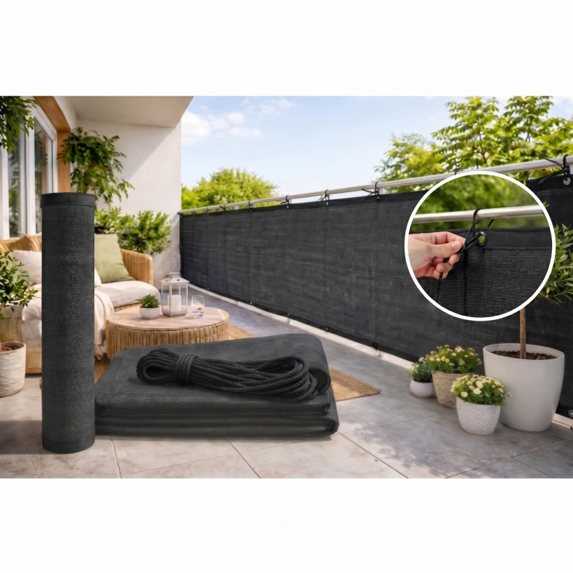 Osłona Balkonowa Premium 1 x 5 m – Twoja strefa prywatności i relaksu