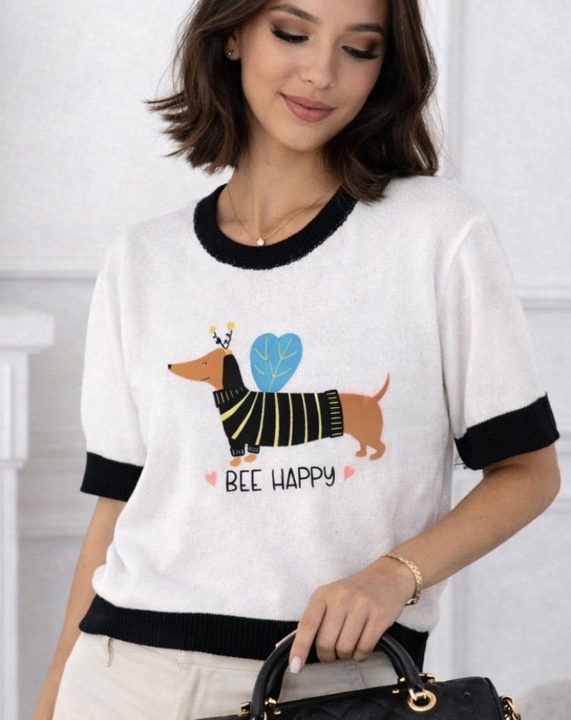 Sweterek jamnik czarny 