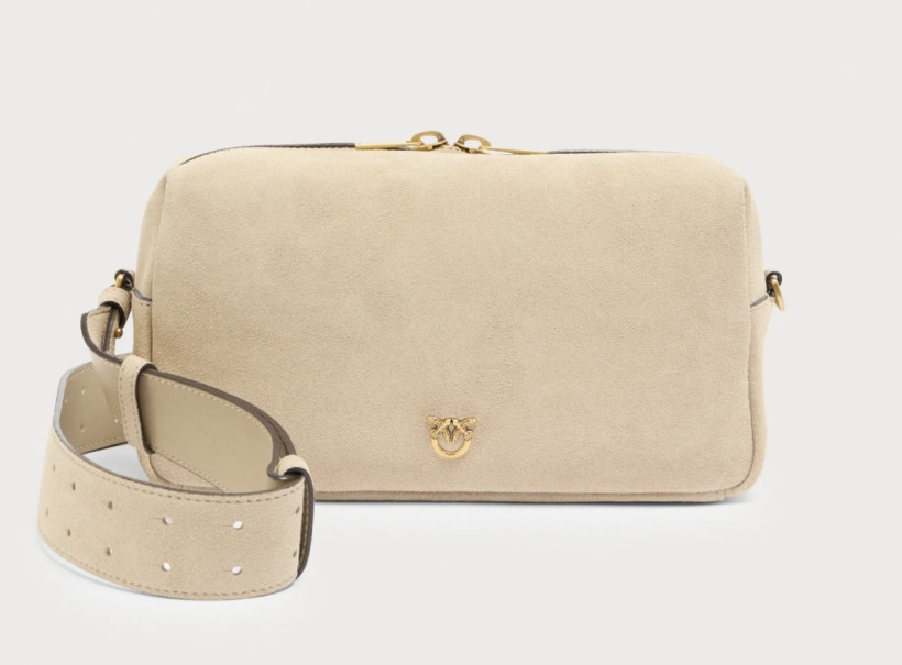 Torebka Pinko Shoulder Baguette 106062 A0F6 beżowa 