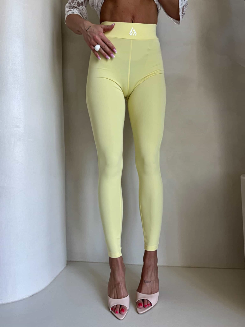 Legginsy By Me Gym -żółty 