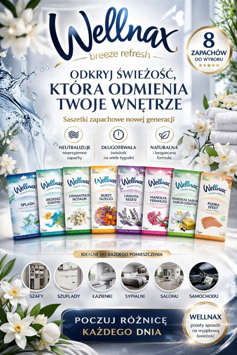 SASZETKI pachnące z zawieszką 21g