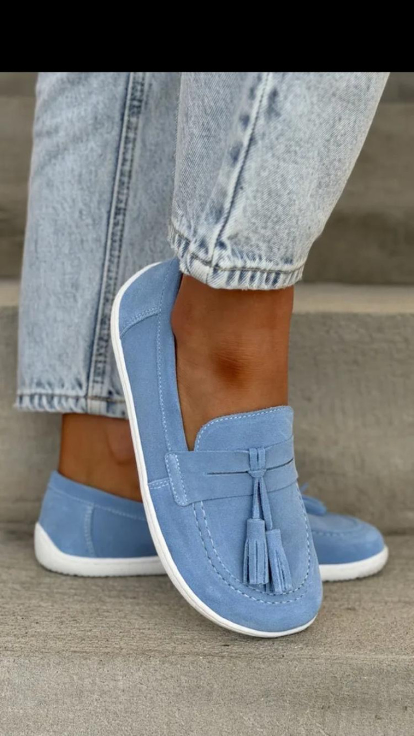 BAR 9 mokasyn frędzle błękitny