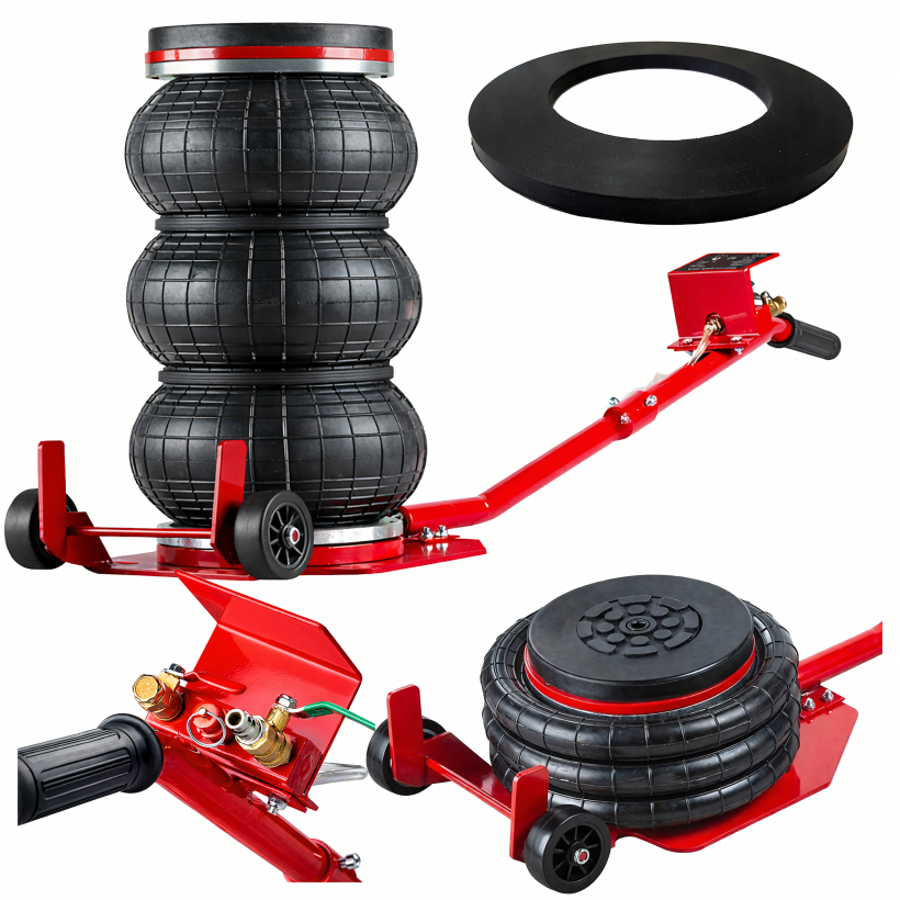 Podnośnik pneumatyczny lewarek samochodowy 15-40cm bałwanek poduszka 3,5T