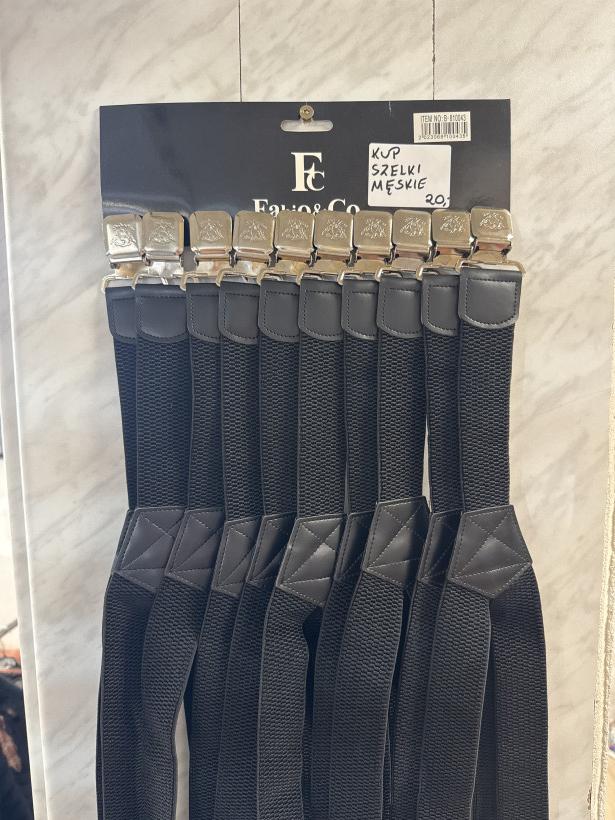 Szelki męskie czarne szelki męskie większe