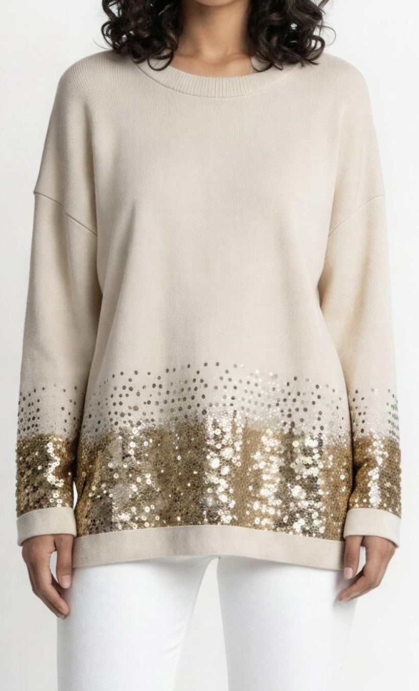 120 camisola c/brilho a vestir até ao XL