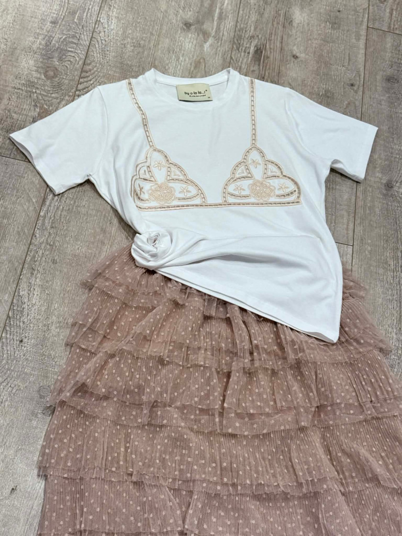 By o la la..! t-shirt z biustonoszem