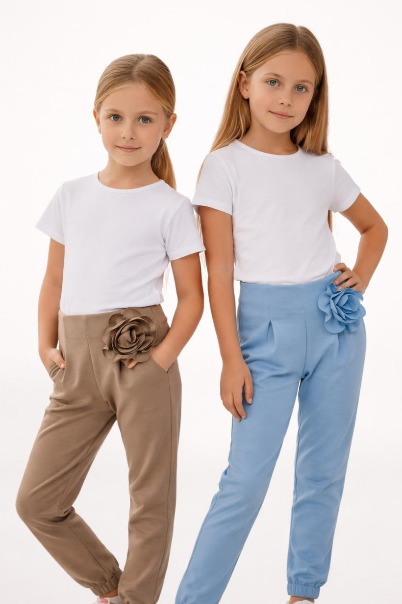 Spodnie masełko KWIAT 116-134/140cm