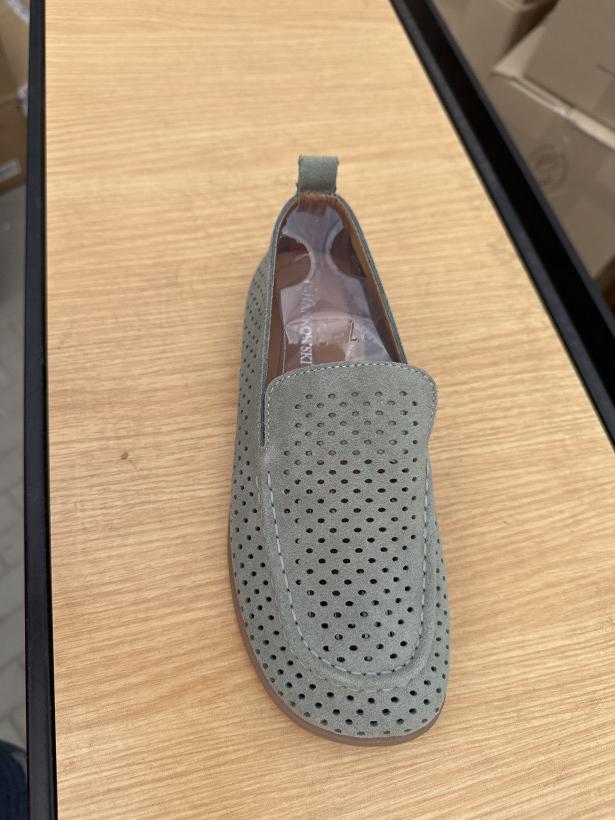 JANKOWSKI 3-but skora zielone azur szerokie palce