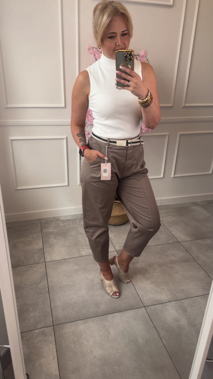 Spodnie z paskiem 14750