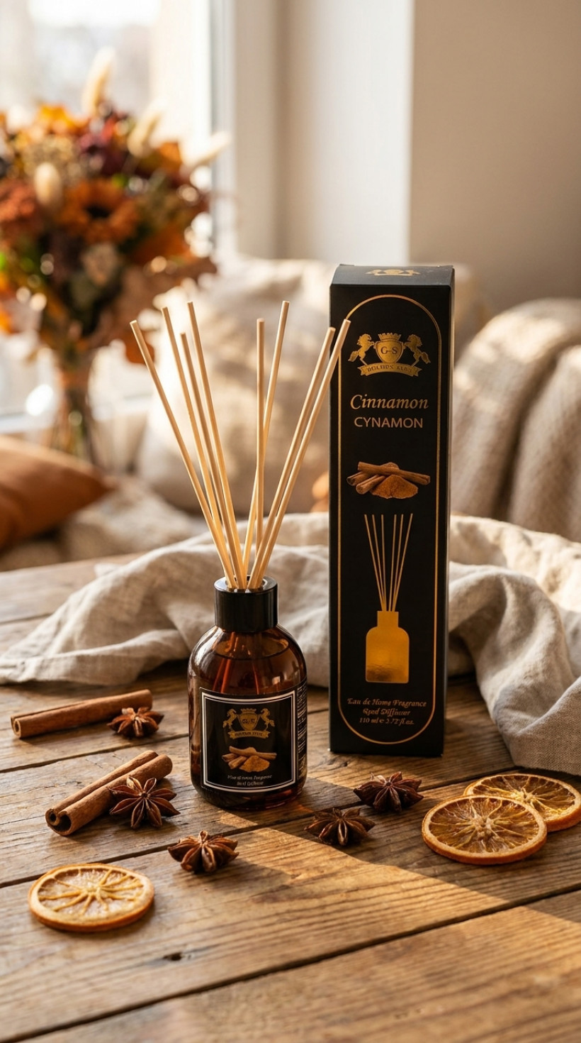 Dyfuzor cynamon GOLDEN SILVA 110 ml