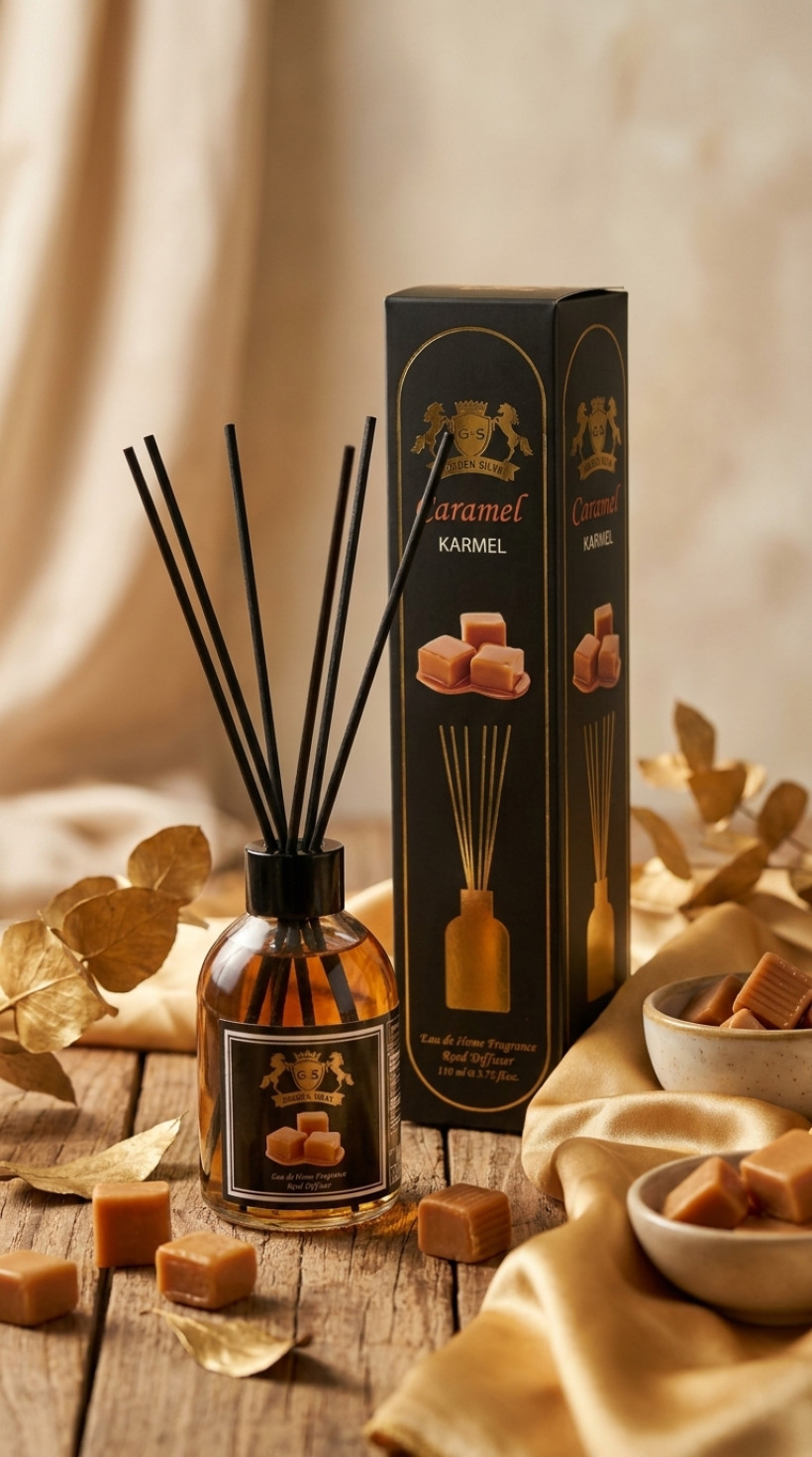 Dyfuzor karmel GOLDEN SILVA 110 ml