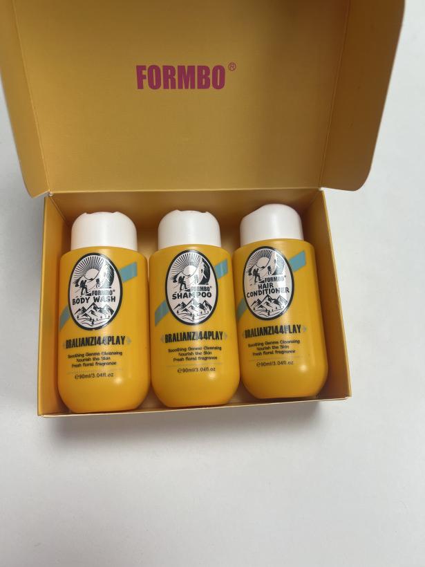 zółty mini- zestwa 3 pak mini  podrozny szampon odzywka zel do ciala 