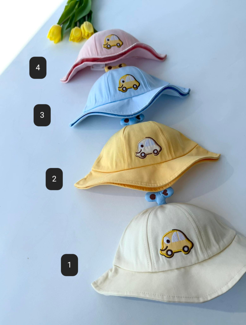 KAPELUSZ BAWEŁNIANY CHŁOPIEC/DZIEWCZYNKA BUNNY KIDS (OBWÓD 48 -50 CM)