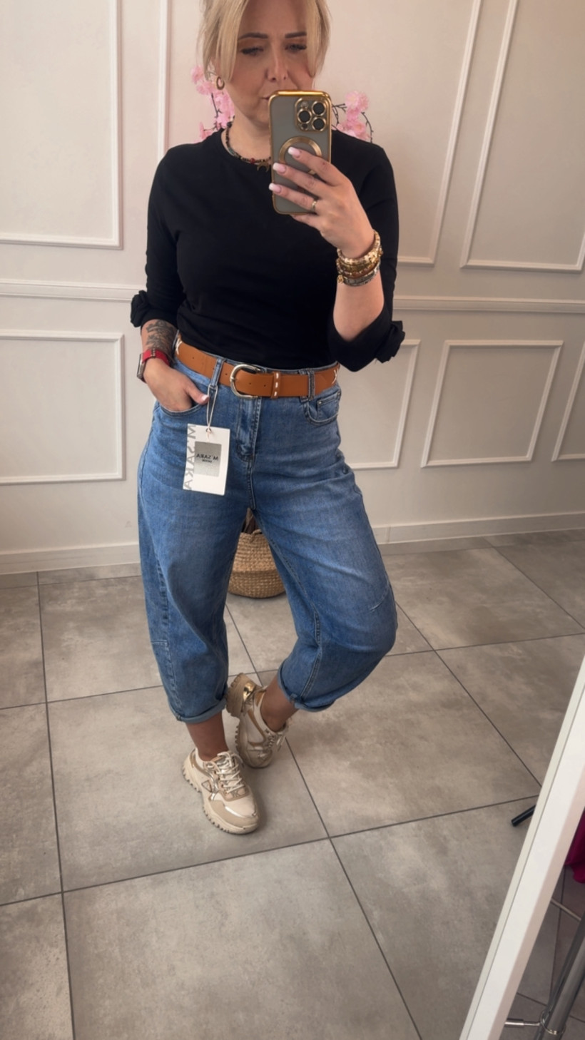 Jeansy baloon fit 14713