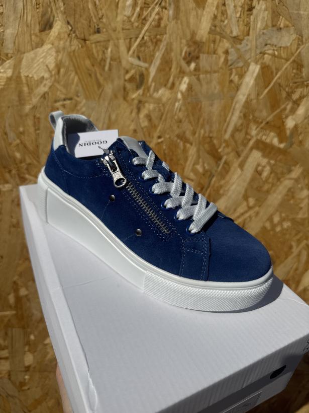 HIT 7 GOODIN gd-lx1001 denim blue niebieski trampek z zamkiem