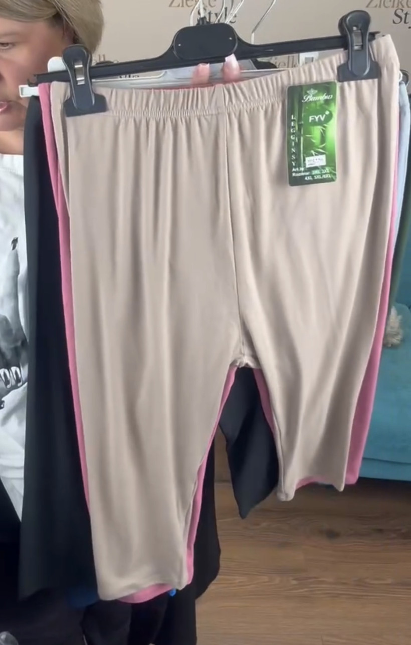 Leginsy 3/4 jednokolorowe - 2xl /3xl- 711 - fango