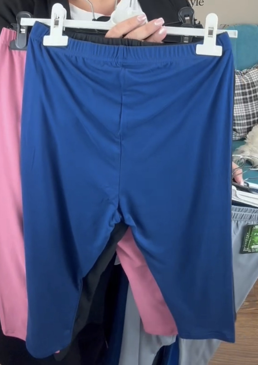 Leginsy 3/4 jednokolorowe - 2xl /3xl- 711 - granat