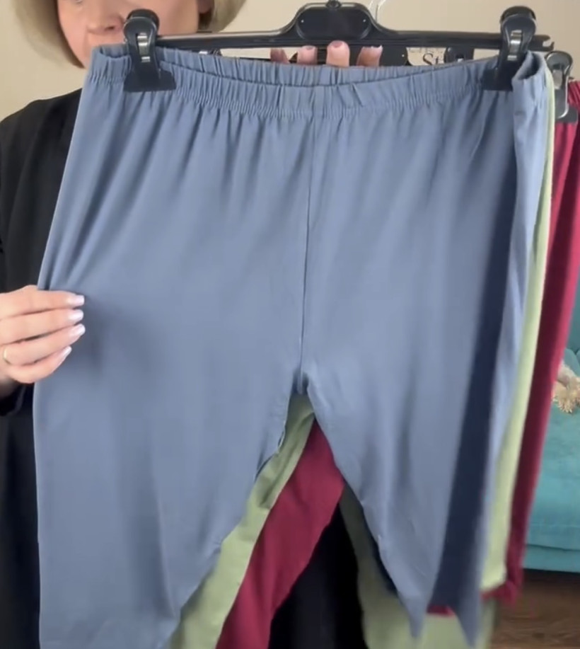 Leginsy 3/4 jednokolorowe - 8xl / 9xl- 5055 - popiel ciemny