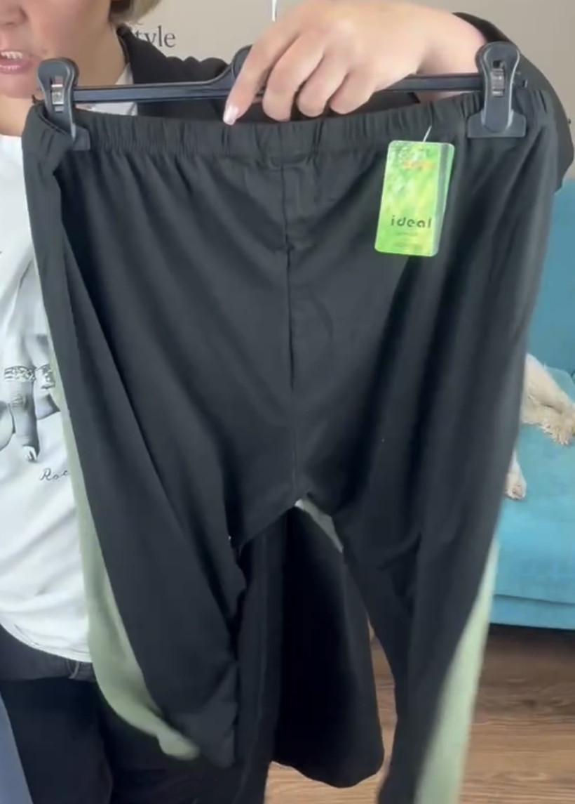 Leginsy 3/4 jednokolorowe - 8xl / 9xl- 5055 - czarne