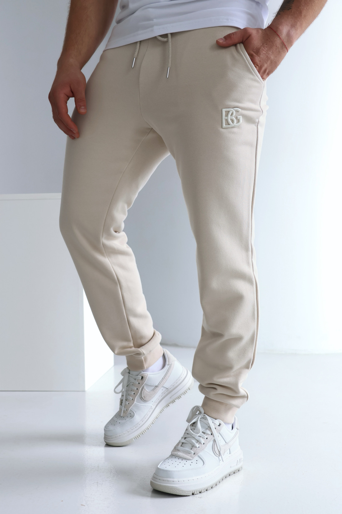 Spodnie męskie Brandenburg Brand jasny beż