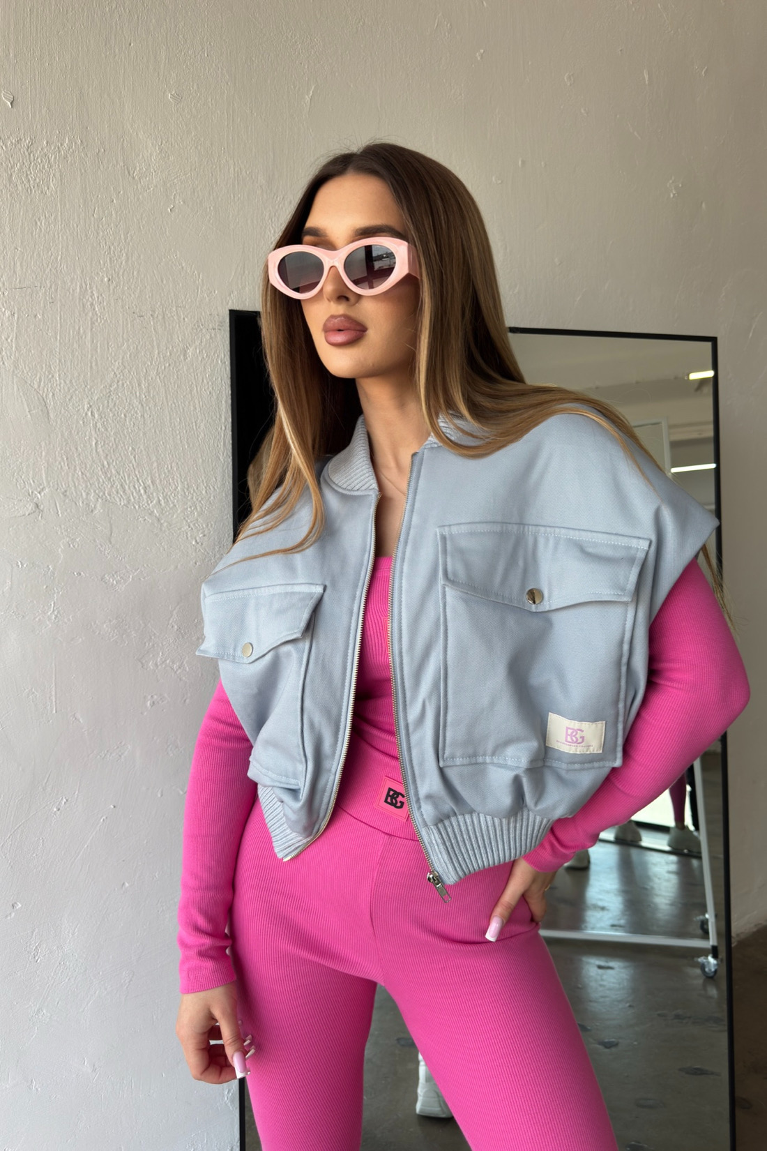 Kamizelka Brandenburg Georgia błękit