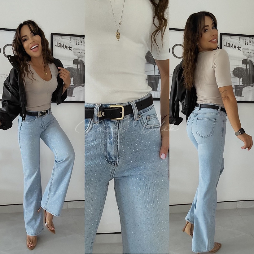 Spodnie Jeansowe Low Straight I8 Blink Light Blue