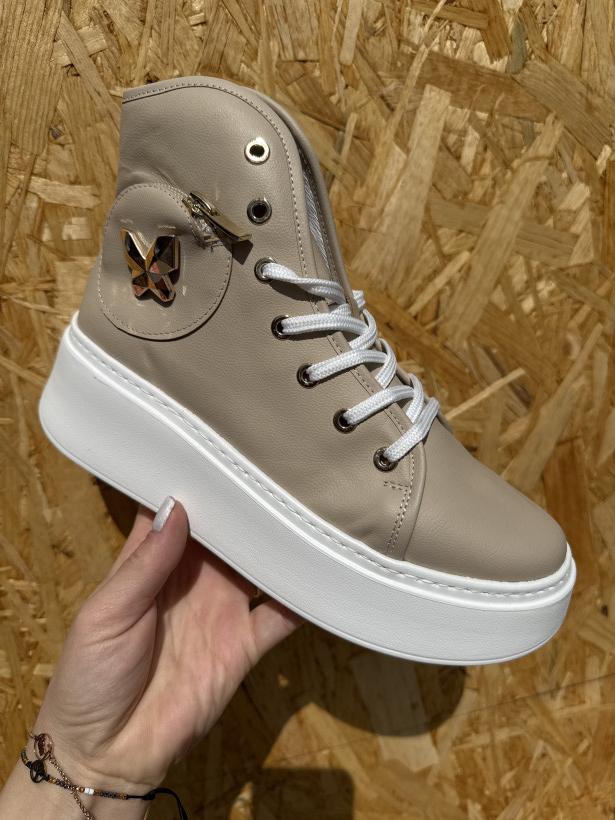 KARO 5 wysoki beżowy platforma W-30419-763