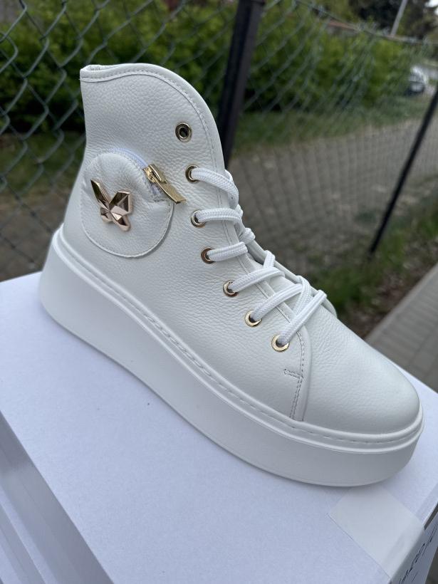 KARO  12 adidas biały wysoki za kostkę W-1533-481-F