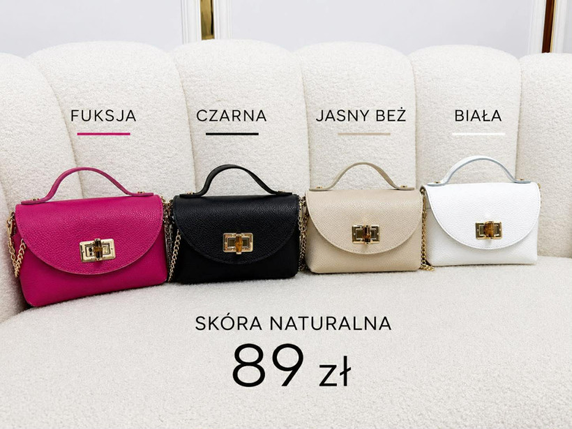 Torebka skóra naturalna