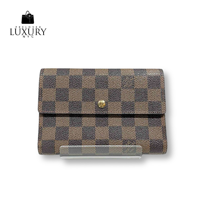 LOUIS VUITTON Damier Portefeuille Tresor Etui Papier Tri-fold Wallet