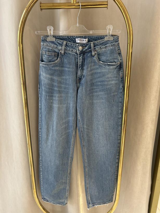 TOX SPODNIE JEANS NISKI STAN CIEMNY JEANS