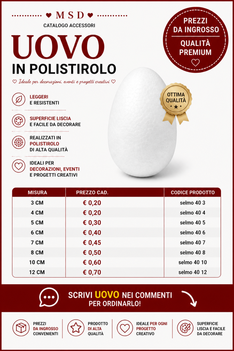 UOVO POLISTIROLO